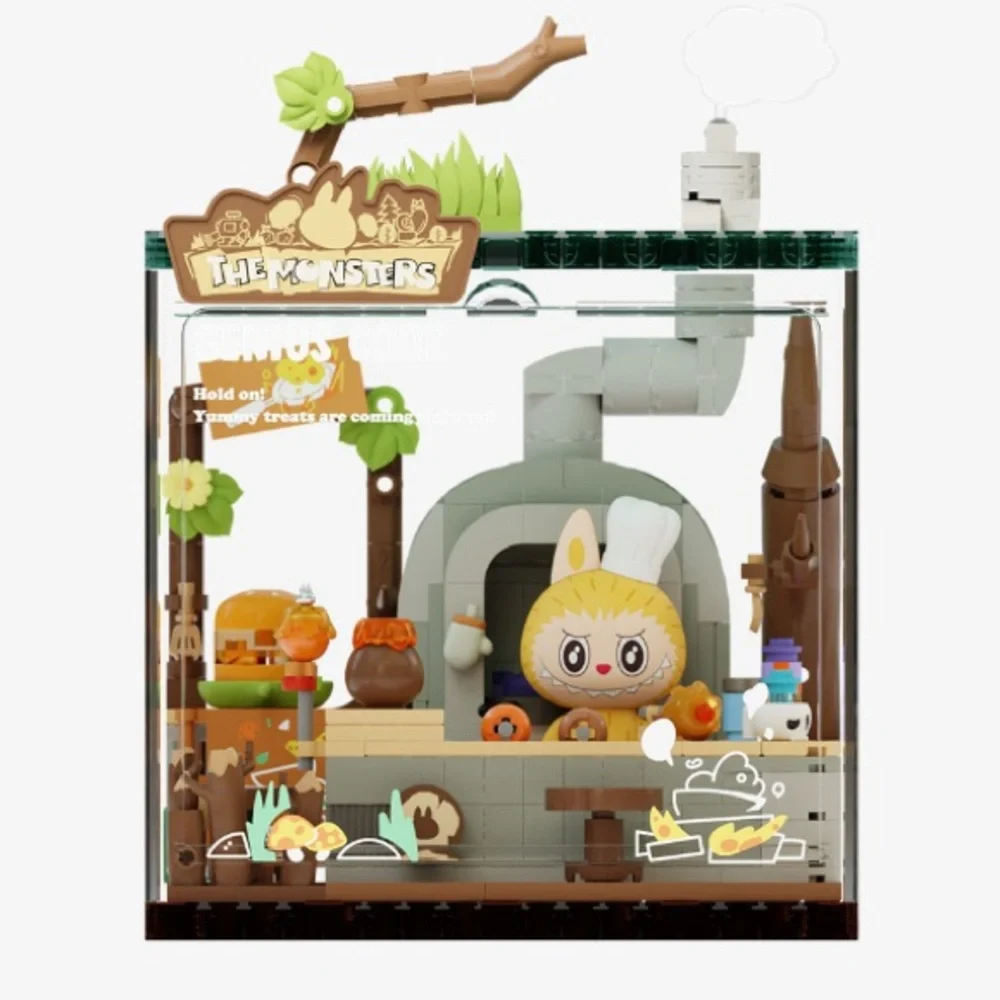 GENIUS COOK - Pop Mart THE MONSTERS Labubu Forest Secret Base Pop Blocks Set